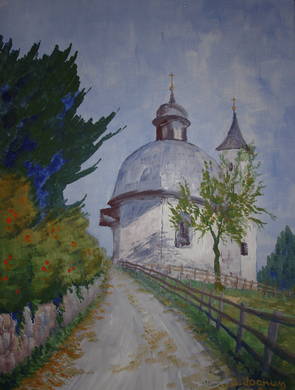 'Antoniuskapelle' Acryl von Janet L.Jochum